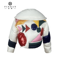 Nouvelle veste de conception de mode pour hommes avec capuche séparée de paillettes Veste matelassée personnalisée légère