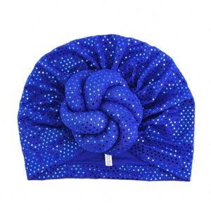 Vente en gros de turbans pré-noués en polyester pour femmes africaines, accessoires scintillants, grandes tresses, foulards multifonctions pour l'extérieur - Product Image 5