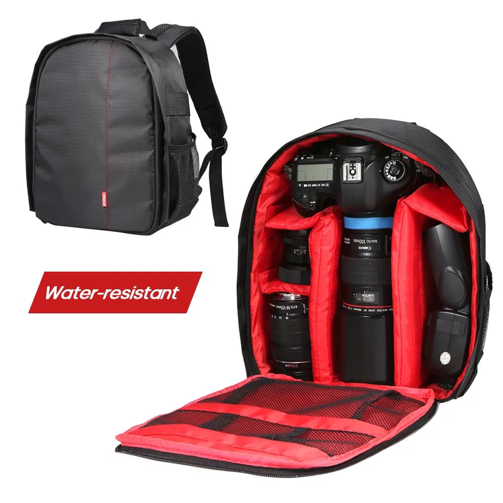 Petit sac à dos d'extérieur pour appareil photo numérique DSLR, sac à dos étanche multifonctionnel respirant pour photographie