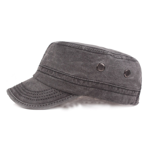 Mũ phẳng nam quân đội mũ xanh nam phiên bản Hàn Quốc của mũ vịt giản dị bông mũ vành phẳng - Product Image 4