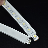 Boîtier de diffuseur en silicone extrudé OEM ODM pour bande LED néon COB pour solution d'éclairage architectural