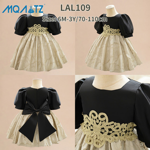 MQATZ manica corta compleanno bambina battesimo neonato <span class=keywords><strong>principessa</strong></span> bambini battesimo <span class=keywords><strong>abiti</strong></span> applicati LAL109 - Product Image 2