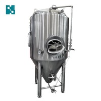 Cuve de Fermentation Conique à Haute Pression avec Enveloppe Glycolée 1000L 2000L 3000L en Acier Inoxydable SUS304 Unitank pour Bière à Vendre