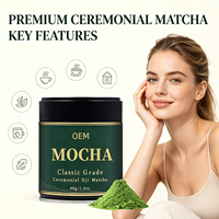 Matcha en Polvo Vegano 100% de Marca Privada OEM, Textura Superfina para la Ceremonia Tradicional del Té
