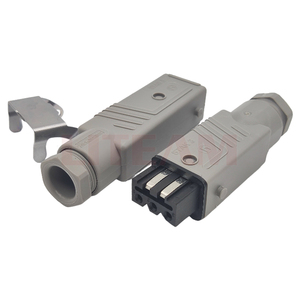 Gốc ST Series Stak 3 n nối Power Connector cấp công nghiệp thẳng nối căng thẳng cứu trợ 3-pin + PE màu xám nhà ở - Product Image 6