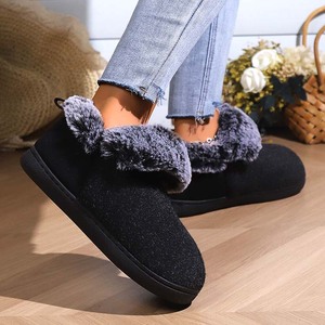 Wholesale Winter <strong>Felt</strong> Plush <strong>slippers</strong> Woolen Heeled Home Shoes Memory Cotton <strong>slippers</strong> - Product Image 6