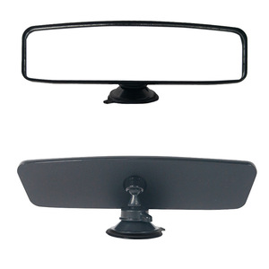 Rétroviseur de voiture universel noir à fixation par ventouse, intérieur plat, HD, large vue - Product Image 3
