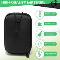 Étui rigide pour balles de golf, capacité 6 balles, étanche, antichoc, pochette de rangement pour télémètre avec fermeture éclair