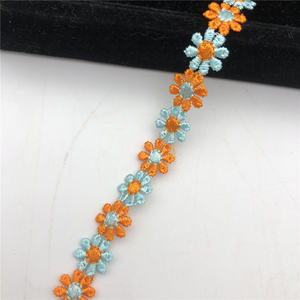 Petite broderie colorée en polyester fleur <span class=keywords><strong>de</strong></span> <span class=keywords><strong>venise</strong></span> garniture en dentelle robe décor couture artisanat pour jouet et <span class=keywords><strong>enfants</strong></span> - Product Image 5