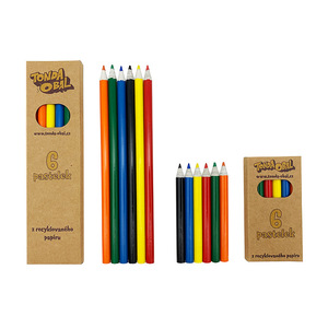 Lápiz de papel de plomo de colores arcoíris, venta al por mayor, barato, con logotipo personalizado - Product Image 1