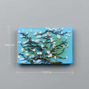 Custom <strong>Fridge</strong> <strong>Magnet</strong> Creative World Famous Painting <strong>Fridge</strong> <strong>Magnet</strong> Van Gogh Series Refrigerator <strong>Magnet</strong> for Promotional Gift - Product Image 5