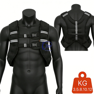 YUEMAI <span class=keywords><strong>Gilet</strong></span> <span class=keywords><strong>lesté</strong></span> réglable pour hommes, idéal pour l'entraînement sportif en extérieur et la course à pied – Vente en gros - Product Image 4