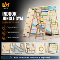 LM KIDS Outdoor Jungle Gym pour enfants Montessori Triangle d'escalade Fidget Sensory Toys Jungle Gym pour adultes Cadre d'escalade