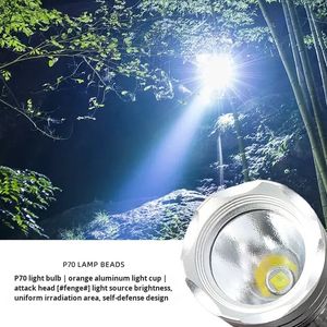 <span class=keywords><strong>Lampe</strong></span> de plongée professionnelle rechargeable en alliage d'aluminium, étanche IP68, LED USB, 1000 <span class=keywords><strong>lumens</strong></span>, faisceau spot 100-1000 m, camping - Product Image 5