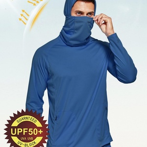 Camiseta Táctica Transpirable con Protección UV UPF 50+ de Secado Rápido en Verde Neón, Camiseta de Pesca para Hombre, Ropa de Pesca, Sudadera con Capucha de Camuflaje Personalizada - Product Image 5