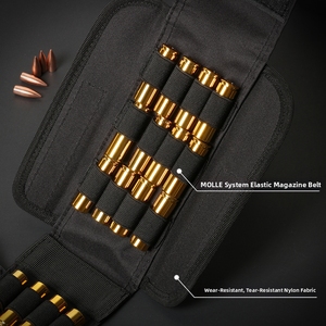 Bolsa de balas MOLLE, 25 rondas, bolsa de accesorios de nailon para cinturón, bolsa de cintura para revista, bolsa de bala de pistola de <span class=keywords><strong>calibre</strong></span> 12/<span class=keywords><strong>20</strong></span> - Product Image 4