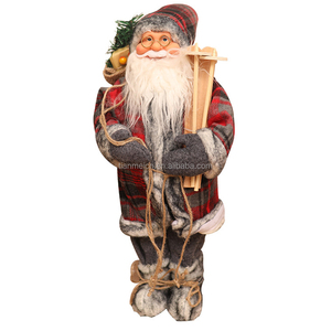 ถุงของขวัญซานตาคลอสแบบตั้ง30ซม. เครื่องประดับสกีอุปกรณ์ปาร์ตี้ขายส่งที่บ้านการแสดงวันหยุด - Product Image 2