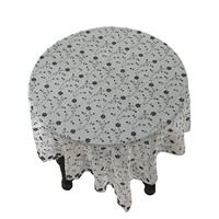 Nappe ronde en polyester de style pastoral français, nappe en tulle européenne haut de gamme