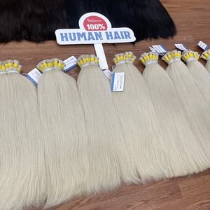 Produit tendance Cheveux!!! Prix de gros Paquets de cheveux russes crus vierges Remy de toutes les couleurs à partir de 100% cheveux crus - Product Image 1