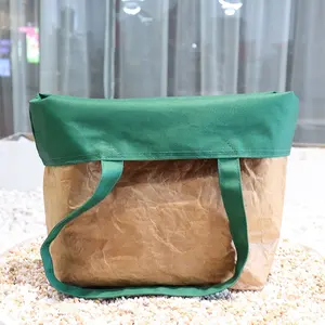 आईएसओ BSCI फैक्टरी पर्यावरण के अनुकूल कस्टम पुनर्नवीनीकरण सड़ सकने निविड़ अंधकार ड्यूपॉन्ट कपास बैग tyvek बैग उपहार पुन: प्रयोज्य शॉपिंग बैग