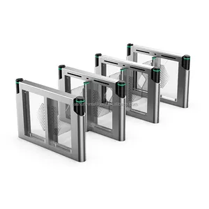 Torniquete Vertical de Acero Inoxidable de Espacio Reducido con Lector Biométrico Anti-Tailgating para Entrada/Salida Rápida en Vestíbulos y Edificios - Product Image 6