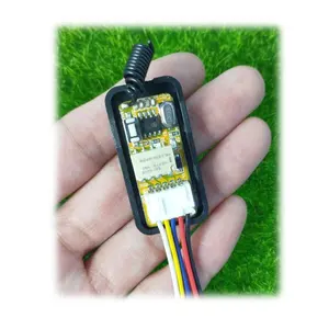 Mini Relay Wireless Switch Secure 1-Channel Micro Receiver With Transmitter System In Latched Mode DC 3.7V 5V 6V 7V 9V 12V