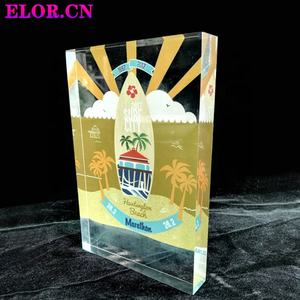 إيلور-ميداليات تذكاريّة مربعة 100*150*20 مم, حامل في حد ذاته ، تصميم حسب الطلب ، صورة ، 40 قطعة ، جوائز الأكريليك الكرتوني - Product Image 3