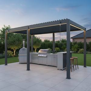 Cocina Exterior Modular OEM de Acero Inoxidable 304 con Gazebo de Aluminio, Resistente al Moho, Bajo Mantenimiento, para Jardín, con Mini Refrigerador de Vidrio - Product Image 1