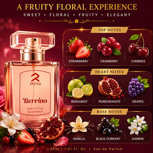 ZESTEQ Berrino Sweet Signature Parfum 30 ml Eau de Parfum pour femmes avec un arôme floral fruité longue durée pour un style de vie moderne - Product Image 3