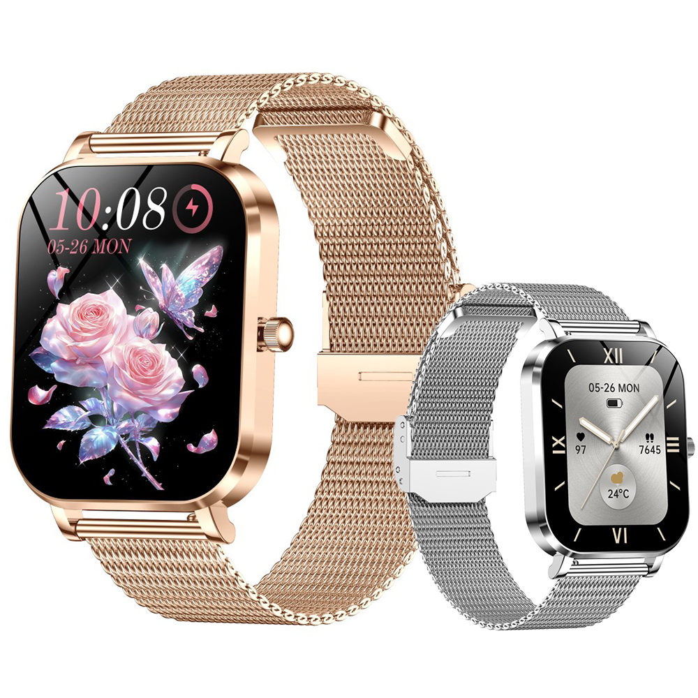 2026  MK90 Fashion Ladies Smart Watch with 1.75 Inch TFT IP68 Waterproof Heart Rate BT Call Music Smart Watch for Women