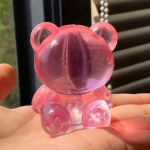 Transparent Sugar Bear Maltose <b>Squeeze</b> Toy Custom Logo Stress Relief Fidget <b>Ball</b> Promotional Gift - Product Image 6