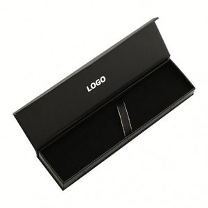 Caja con Tapa Abatible y Logotipo Personalizado, Regalo Promocional Empresarial y Estuche para Bolígrafos - Product Image 1