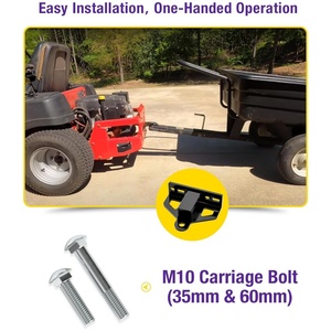 Ricevitore Universale Regolabile per Rimorchio a Raggio Zero, Attacco di <span class=keywords><strong>Traino</strong></span> Resistente per Trattori, Falciatrici e ATV - Product Image 4