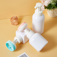 En stock, flacon pompe à mousse à pression rapide de 300 ml, flacon à mousse unique en forme de PET, flacon distributeur de nettoyant facial