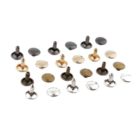Rivets à double capuchon en acier inoxydable, tête zinguée polie, tête fraisée, classe 51 ISO15977, rivets aveugles 6mm-9mm pour vêtements