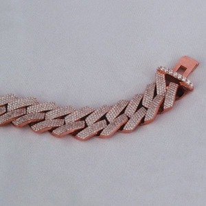 Pulsera de Diamantes Moissanite en Oferta para Hombres y Mujeres, Joyería Hip Hop para Aniversarios, Fiestas y Festivales, Disponible en Grandes Cantidades - Product Image 5