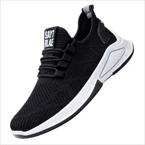 Chaussures de course pour hommes respirantes et tendance à lacets, avec semelle extérieure en plastique, vente en gros pour l'automne - Product Image 5