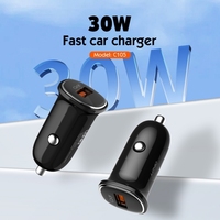 LDNIO C105 Nouvelle Arrivée Vente Chaude Chargeur de Voiture Portable 30W 3A Simple PD3.0 à Charge Rapide pour iPhone et Tablette