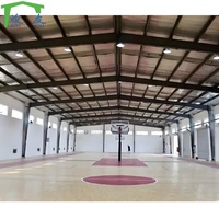 Vigas de Acero Ligeras, Vigas en H Laminadas en Caliente, Construcción de Estadios, Estructura de Acero para Pabellones Deportivos Interiores, Colores Personalizables