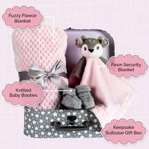 Cadeaux uniques pour bébé fille nouveau-né avec couverture en laine douce et adorables chaussons – Vente en gros de cadeaux pour futures mamans - Product Image 2