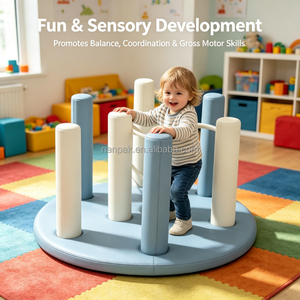 Parcours d'obstacles souple, équipement d'escalade intérieur pour enfants, matériel d'entraînement sensoriel pour la maternelle, la garderie, les centres commerciaux et la location pour fêtes - Product Image 5