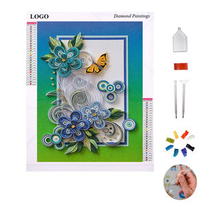 Offre Spéciale moderne décoration de la maison bricolage diamant peinture papillon conception sur <span class=keywords><strong>toile</strong></span> <span class=keywords><strong>vierge</strong></span> spécial diamant peinture - Product Image 1
