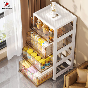 Xinhang Chất lượng cao di chuyển tủ kệ chống bụi ngăn kéo lưu trữ giỏ hàng nhiều lớp Bánh Snack hộp lưu trữ - Product Image 4