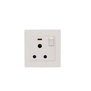 Diseño moderno de diseño moderno estándar británico 2 usb interruptor de pared de tomas con diferente tamaño