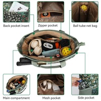 Sac de pickleball pour femmes, grande capacité, sac de transport pour raquettes de pickleball avec porte-bouteille, sac de sport portable, tennis, pickleball