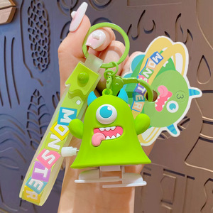 Hecion PVC đầy màu sắc đi bộ Quái Vật dài chân móc chìa khóa kim loại Keychain phụ kiện thời trang Vua Vòng gió lên đồ chơi - Product Image 4