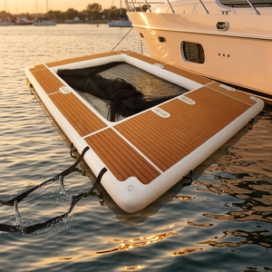 Plateforme flottante DWF personnalisée en gros avec <span class=keywords><strong>piscine</strong></span> intégrée à filet fermé pour station balnéaire – Commande en gros - Product Image 6