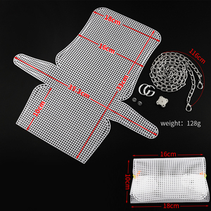 Hình dạng khác nhau kích thước Crochet nhựa lưới vải Sheets đối với thêu, Acrylic sợi crafting, Knit Crochet dự án làm cho túi - Product Image 6