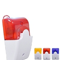 Luz de advertencia estroboscópica, sirena piezoeléctrica, sirena para interiores y exteriores, 12V, funciona para GSM PSTN, sistema de alarma antirrobo por voz de seguridad para el hogar