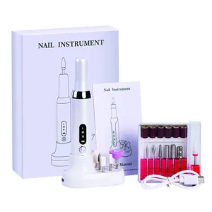 Portable Electric Nail Drill Professional Nail File Kit For Acrylic Gel Nails Manicure Pedicure Polishing Shape Tools